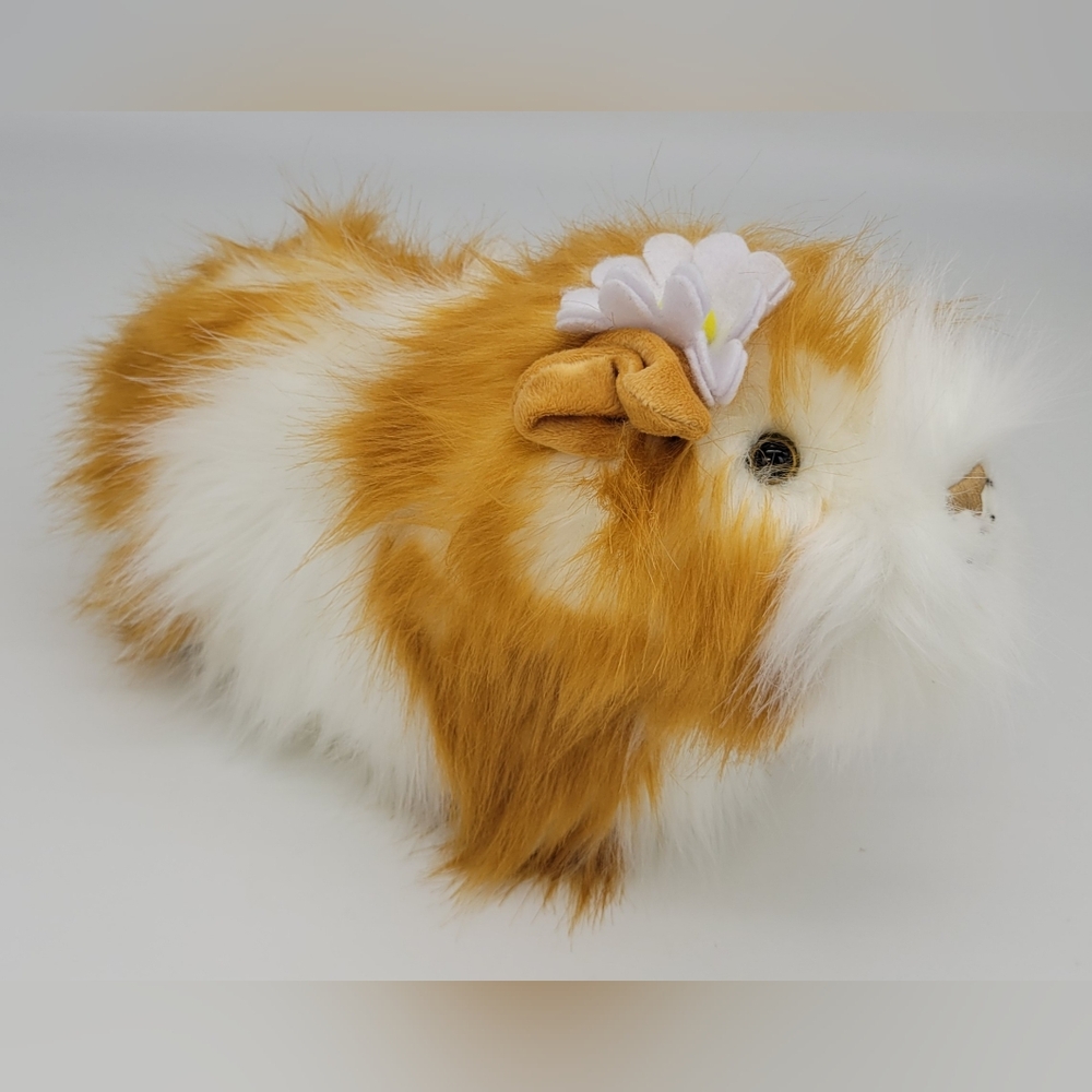 Riley By Little Lilly Guinea Pig With Daisy Flower Stuffed Animal